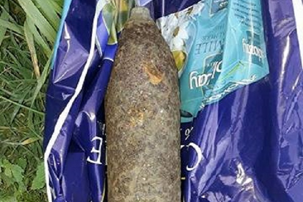 У Тернополі знайшли пакет з артилерійським снарядом
