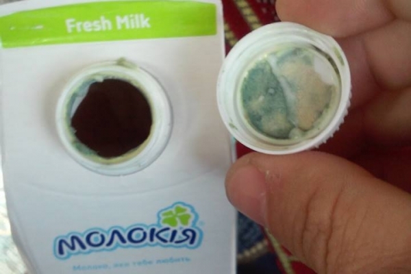 Чоловік купив зіпсований йогурт від «Молокії» на Волині (Фото)