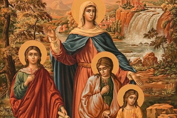 30 вересня – день пам’яті Cвятих Віри, Надії, Любові та їх матері Софії 