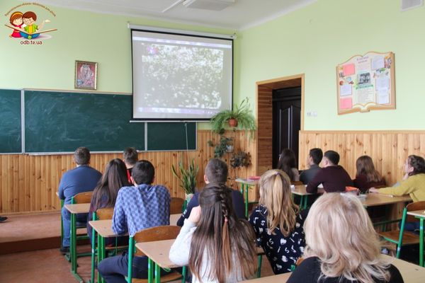 Тернопільські бібліотекарі провели зі школярами відео-бесіду «Соборна Україна – сильна держава»