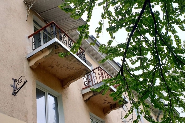 В історичному центрі Тернополя відремонтують балкони
