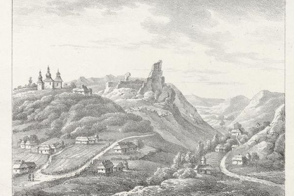 Старозбаразька фортеця на малюнку XVIII століття