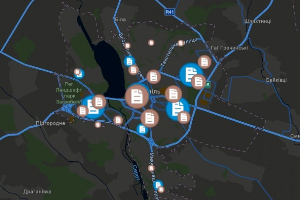 Тернополяни можуть користуватися інтерактивною картою заборгованості за комунальні послуги