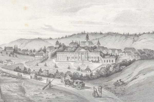 Місто Чортків на малюнку 1840 року