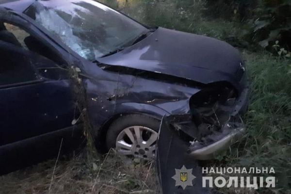 На Тернопільщині ДТП: автомобіль злетів у кювет та перекинувся