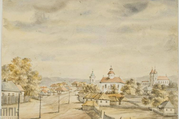 Містечко Шумськ на малюнку ХІХ століття