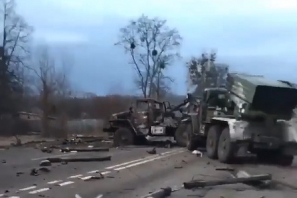 Неподалік Харкова українська армія знищила російські гради (ВІДЕО)