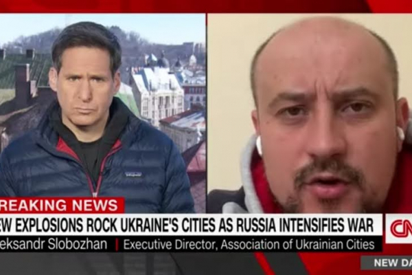 Агресор відповість за руйнування українських міст, селищ, сіл - Олександр Слобожан в ефірі CNN