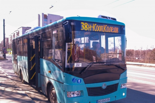 З 8 вересня автобусний маршрут №38 у Тернополі їздитиме у новий мікрорайон
