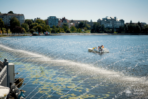 У Тернопільське озеро безкоштовно вкинули 10 тонн суспензії водоростей хлорели