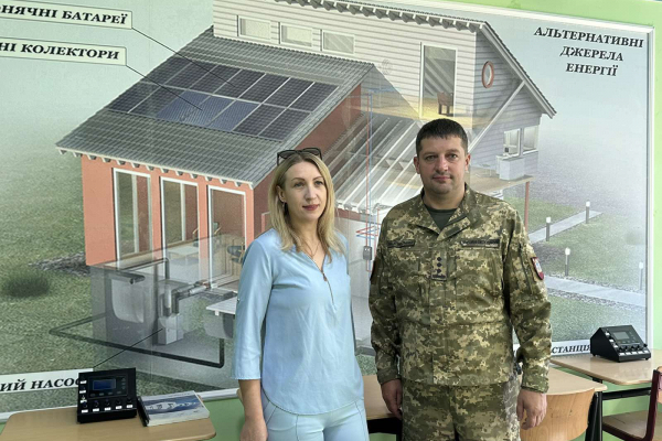 Директорка Залужанського ліцею з робочим візитом відвідала Тернопільський військовий коледж