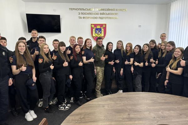 Учні Юнацького Корпусу Поліції «Бережанські шерифи» відвідали з екскурсією Тернопільський коледж