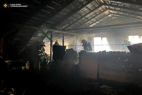 На Різдво 13 рятувальників гасили палаючий будинок у Гаях